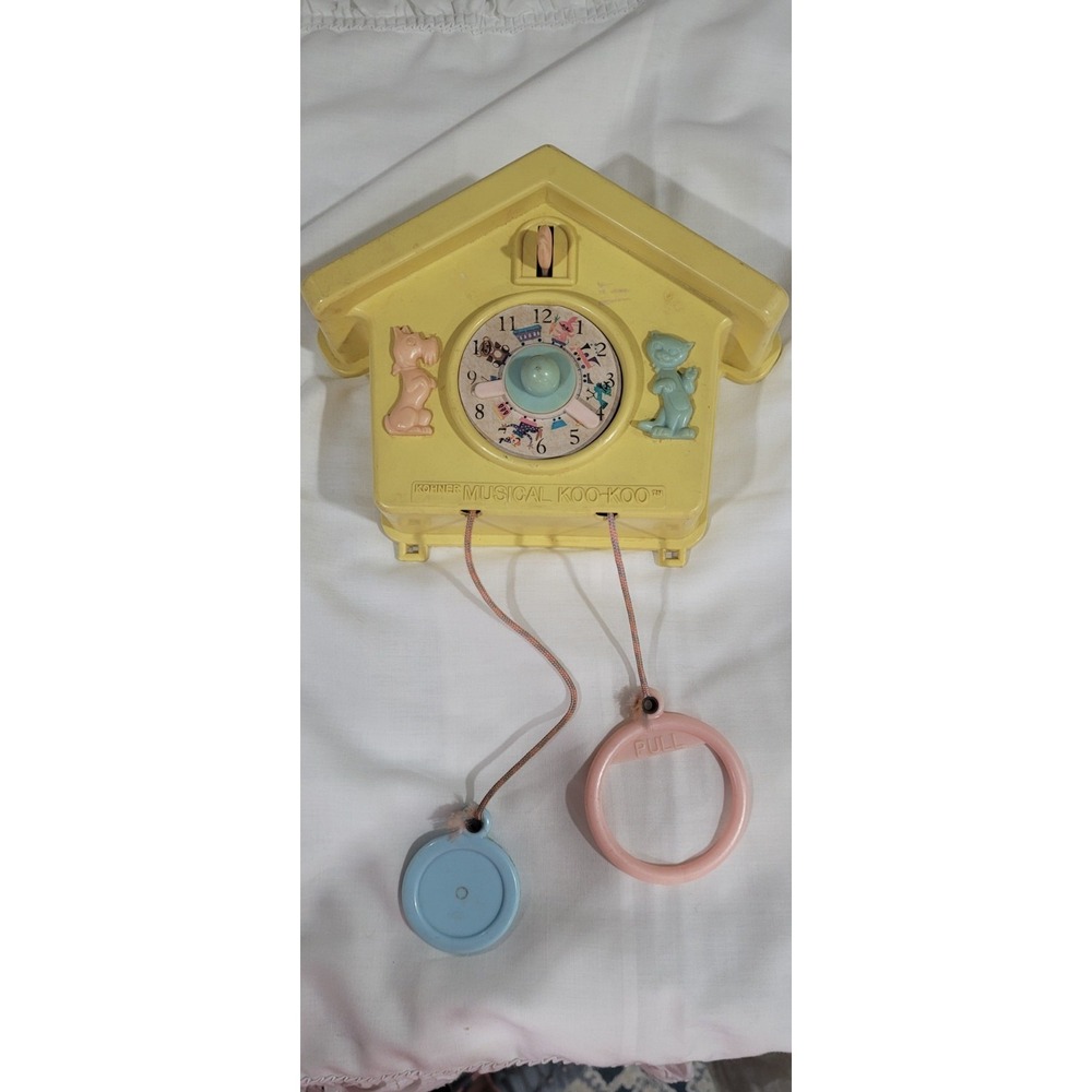 VINTAGE!! 1960's- Kohner Musical Koo-Koo Clock - Music Box - YOUTUBE WORKING!!